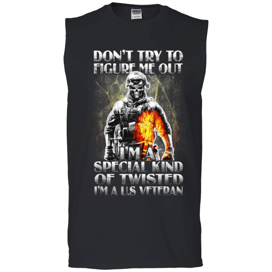 Military T-Shirt "Don't Try to Figure Me Out - I'm A US Veteran"-TShirt-General-Veterans Nation