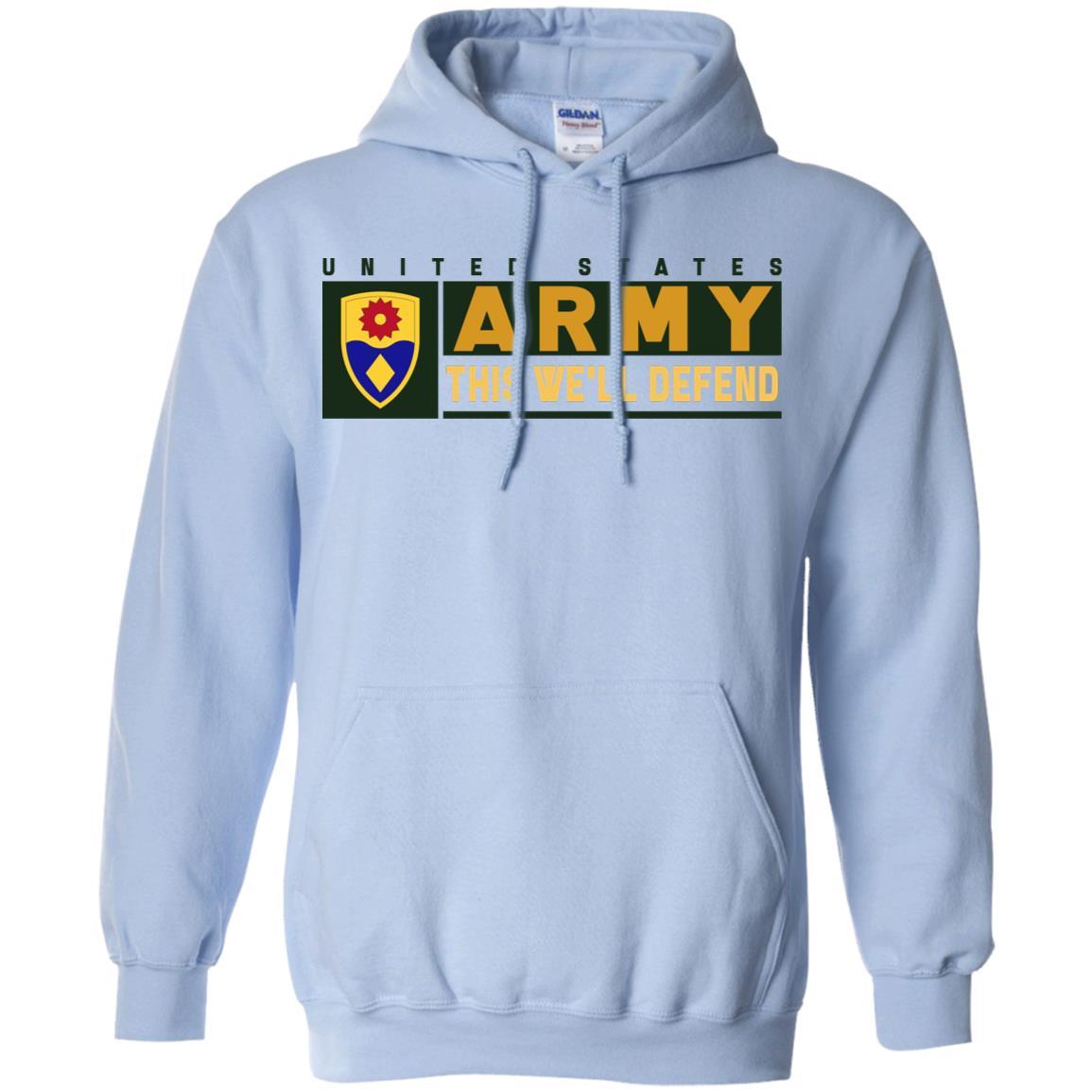US Army 49TH MILITARY POLICE BRIGADE- This We'll Defend T-Shirt On Front For Men-TShirt-Army-Veterans Nation