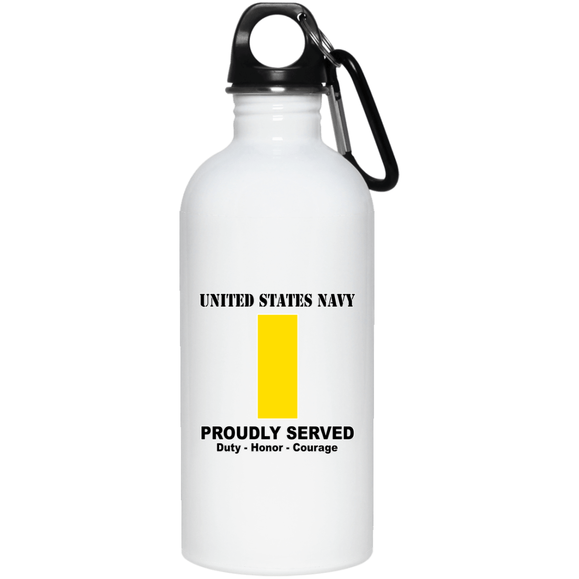 US Navy O-1 Ensign O1 ENS Junior Officer Ranks T shirt White Coffee Mug - Stainless Travel Mug-Mug-Navy-Officer-Veterans Nation