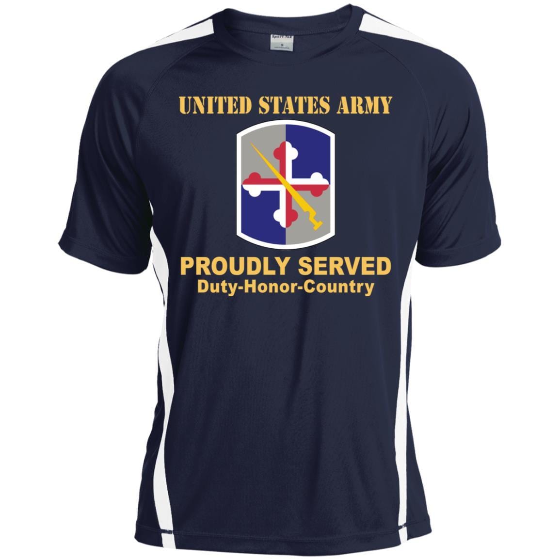 US ARMY 58TH EXPEDITIONARY MILITARY INTELLIGENCE BRIGADE - Proudly Served T-Shirt On Front For Men-TShirt-Army-Veterans Nation