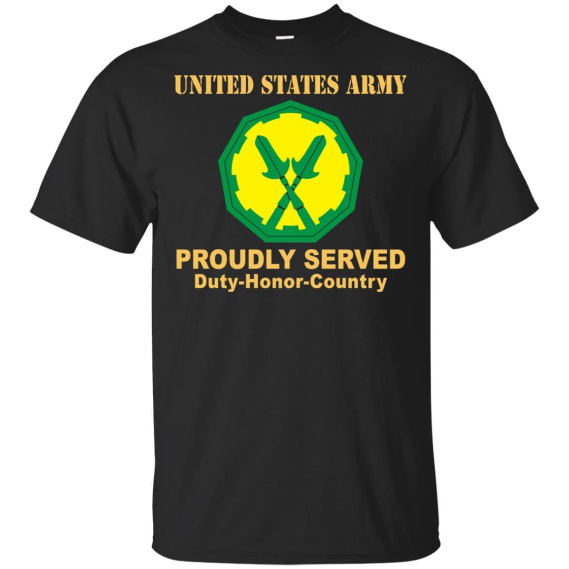 US ARMY 290TH MILITARY POLICE BRIGADE- Proudly Served T-Shirt On Front For Men-TShirt-Army-Veterans Nation