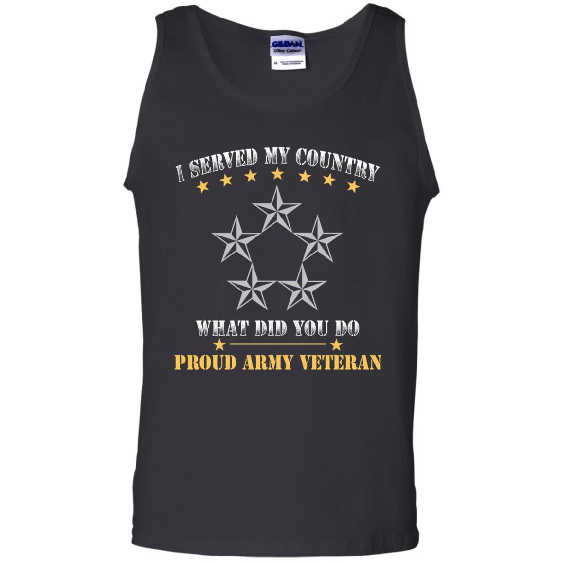 US Army O-10 General of the Army O10 GA General Officer Ranks Men Front T Shirt - Proud US Army Veteran-TShirt-Army-Veterans Nation