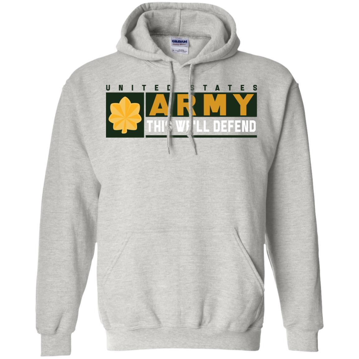 US Army O-4 This We Will Defend Long Sleeve - Pullover Hoodie-TShirt-Army-Veterans Nation
