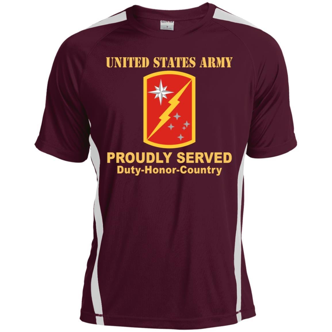 US ARMY 45TH SUSTAINMENT BRIGADE- Proudly Served T-Shirt On Front For Men-TShirt-Army-Veterans Nation