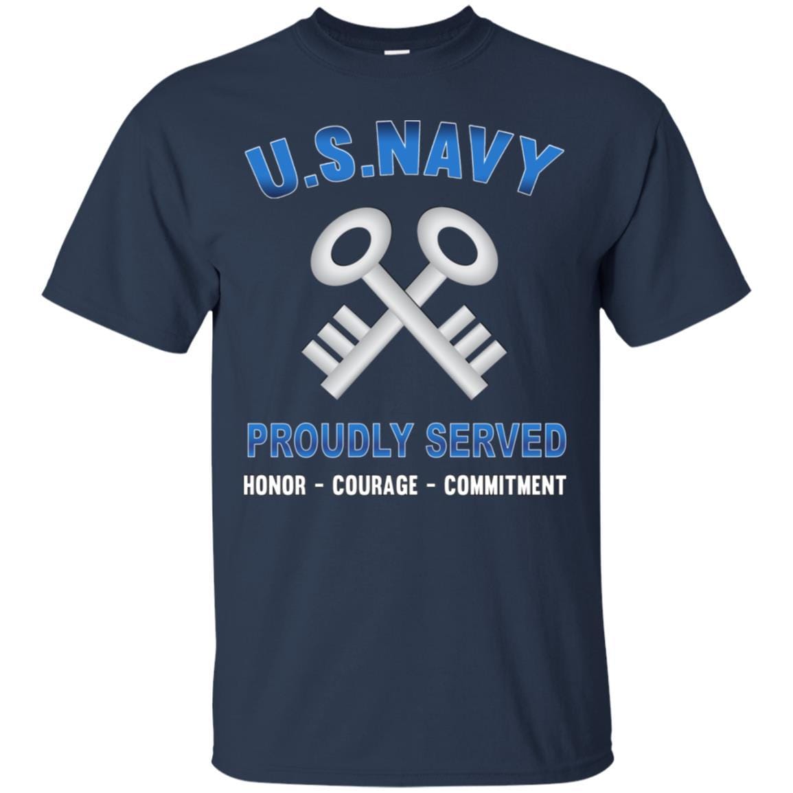 Navy Storekeeper Navy SK - Proudly Served T-Shirt For Men On Front-TShirt-Navy-Veterans Nation