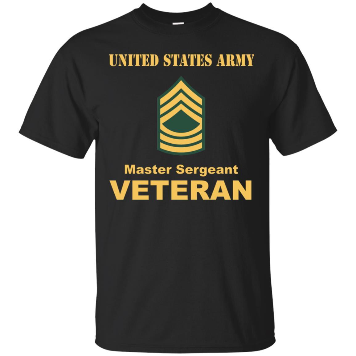 US Army E-8 Master Sergeant E8 MSG Noncommissioned Officer Veteran Men T Shirt On Front-TShirt-Army-Veterans Nation