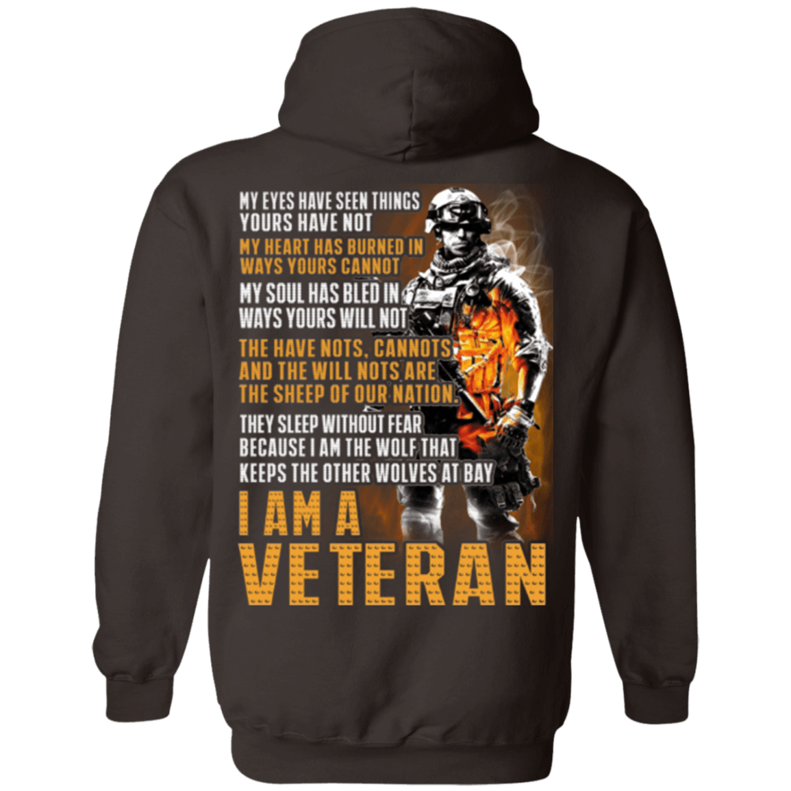 Military T-Shirt "I Am A Veteran"-TShirt-General-Veterans Nation