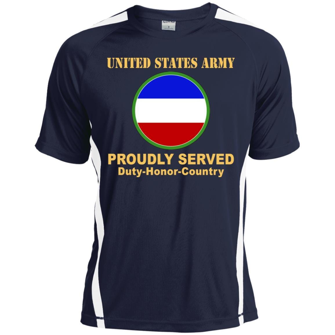 US ARMY CSIB FORCES COMMAND- Proudly Served T-Shirt On Front For Men-TShirt-Army-Veterans Nation