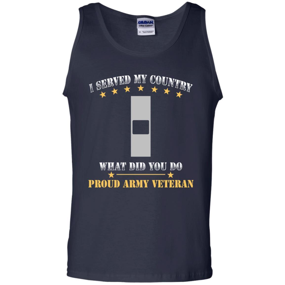 US Army W-1 Warrant Officer 1 W1 WO1 Warrant Officer Ranks Men Front T Shirt - Proud US Army Veteran-TShirt-Army-Veterans Nation