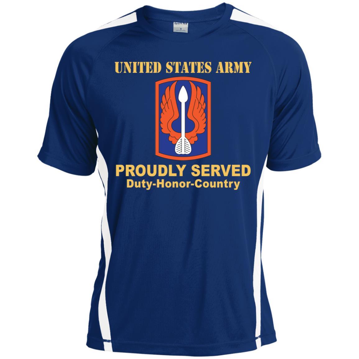 US ARMY 18TH AVIATION BRIGADE- Proudly Served T-Shirt On Front For Men-TShirt-Army-Veterans Nation
