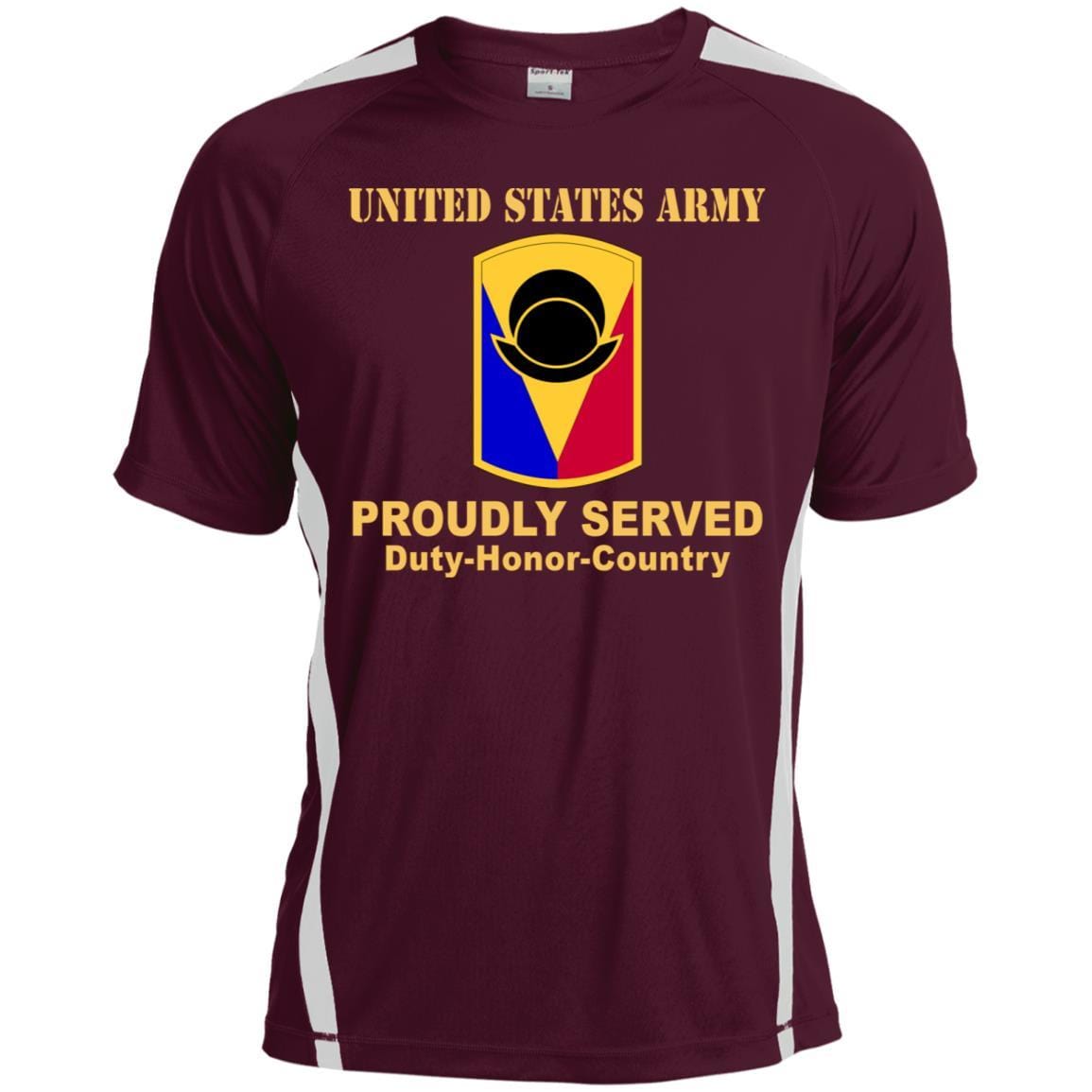 US ARMY 53RD INFANTRY BRIGADE COMBAT TEAM - Proudly Served T-Shirt On Front For Men-TShirt-Army-Veterans Nation