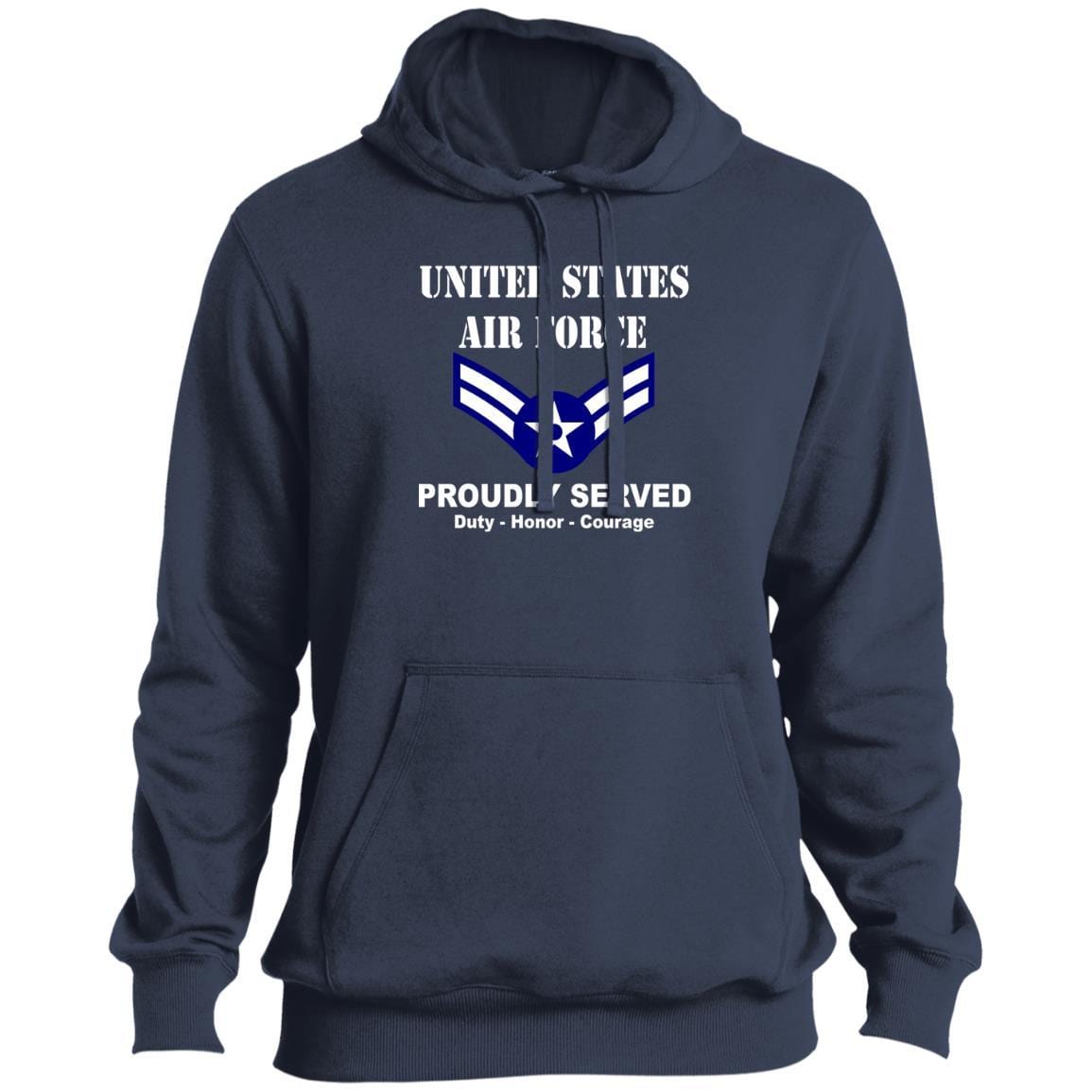 US Air Force E-3 Airman First Class A1C E3 Ranks Enlisted Airman T shirt Sport-Tek Tall Pullover Hoodie - T-Shirt-TShirt-USAF-Veterans Nation