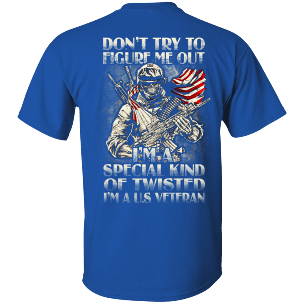 Military T-Shirt "Don't Try to Figure Me Out - I'm A US Veteran"-TShirt-General-Veterans Nation