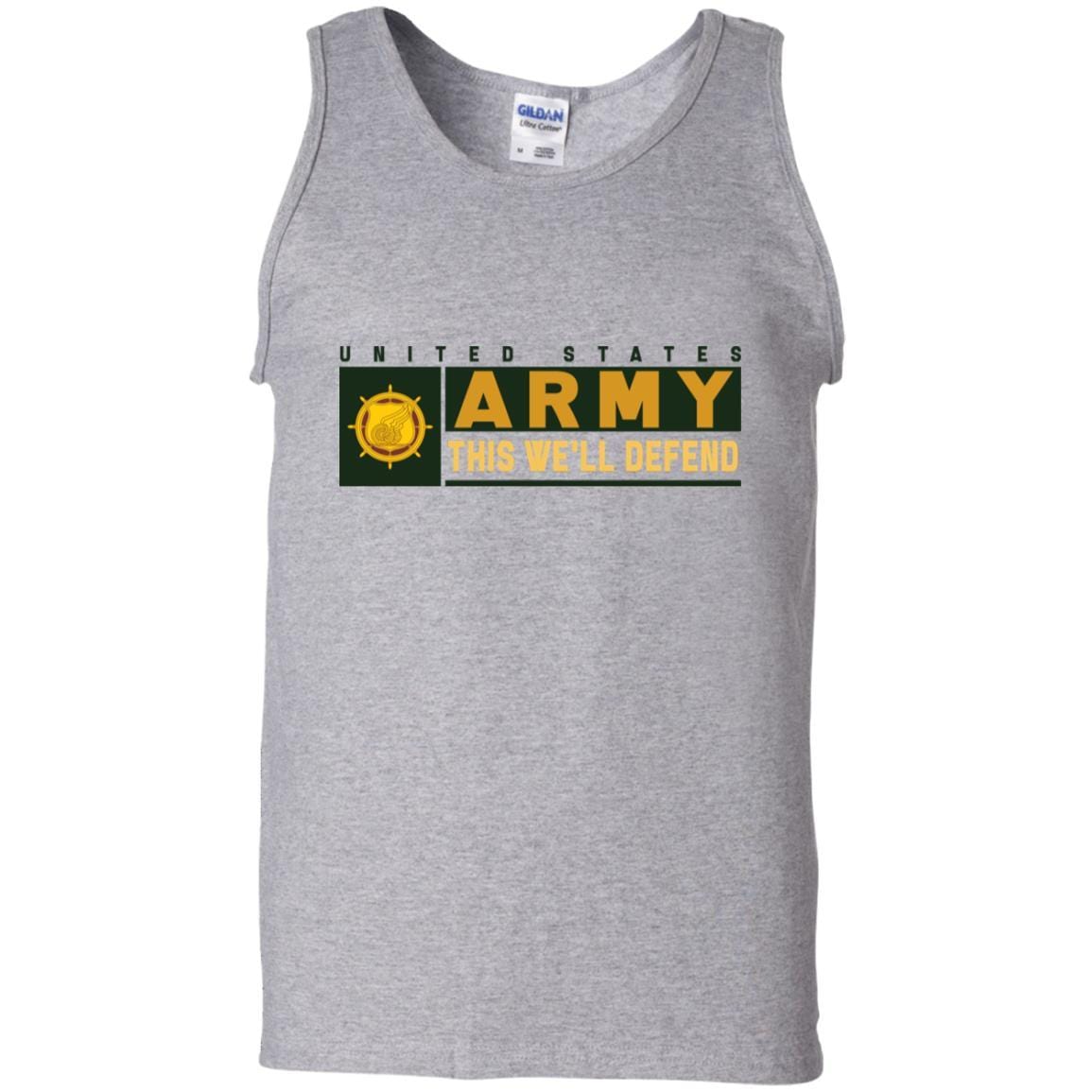 U.S. Army Transportation Corps- This We'll Defend T-Shirt On Front For Men-TShirt-Army-Veterans Nation