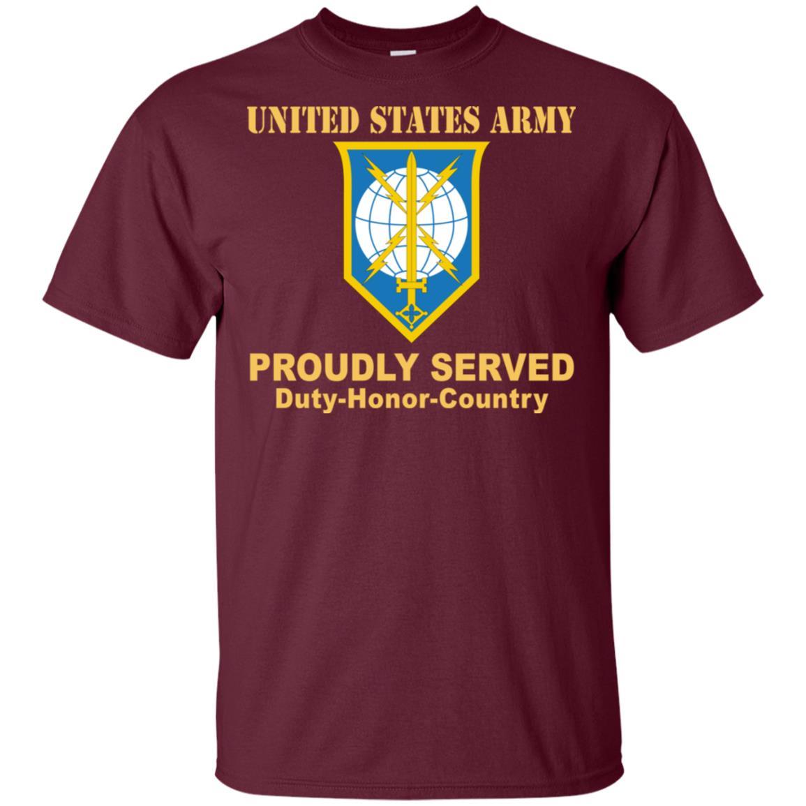 US ARMY CSIB MILITARY INTELLIGENCE READINESS COMMAND- Proudly Served T-Shirt On Front For Men-TShirt-Army-Veterans Nation