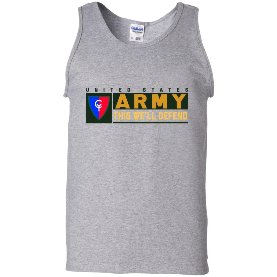 US Army 38TH INFANTRY DIVISION- This We'll Defend T-Shirt On Front For Men-TShirt-Army-Veterans Nation