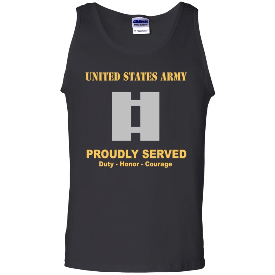 US Army O-3 Captain O3 CPT Commissioned Officer Ranks Men Front Shirt US Army Rank-TShirt-Army-Veterans Nation