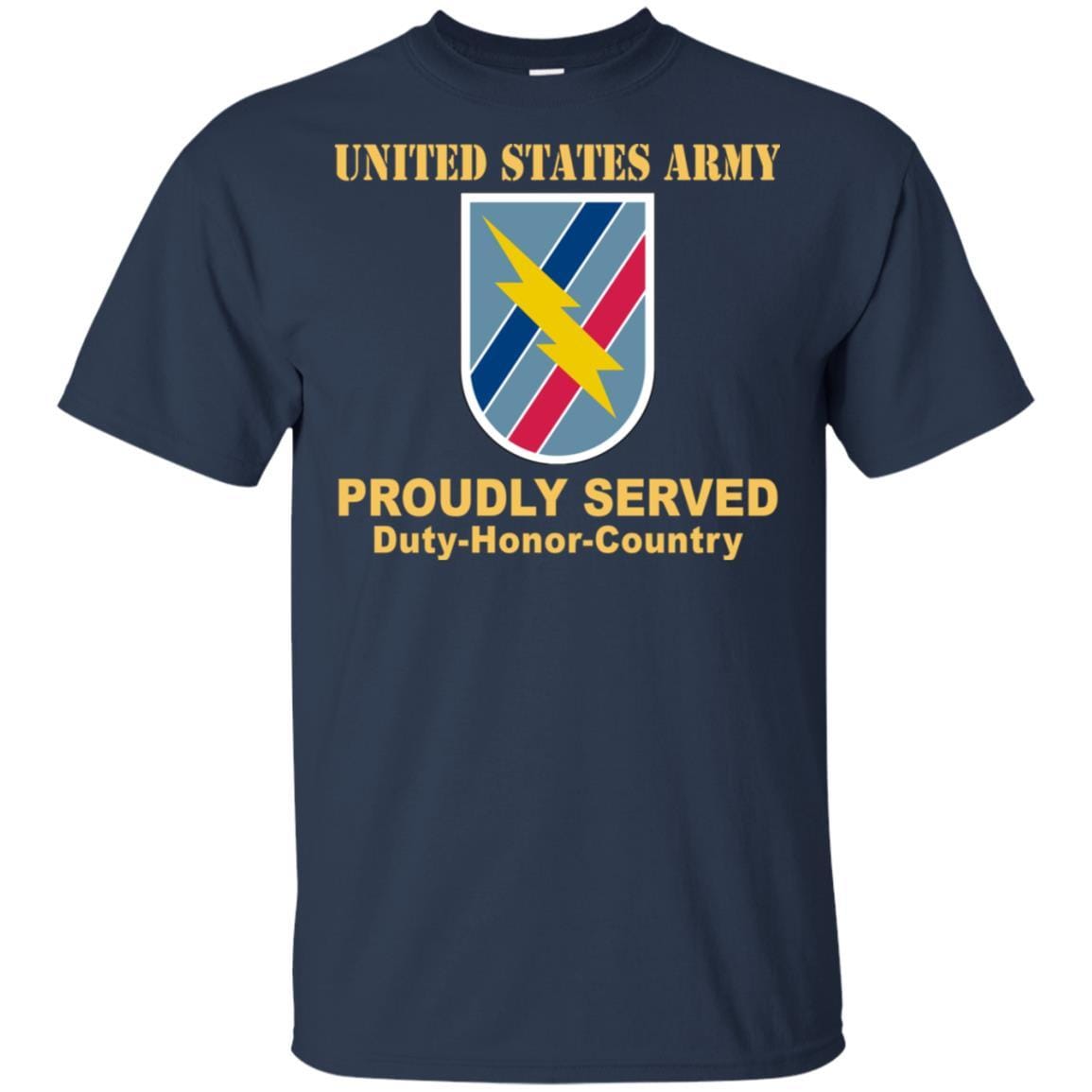 US ARMY 48TH INFANTRY BRIGADE COMBAT TEAM- Proudly Served T-Shirt On Front For Men-TShirt-Army-Veterans Nation