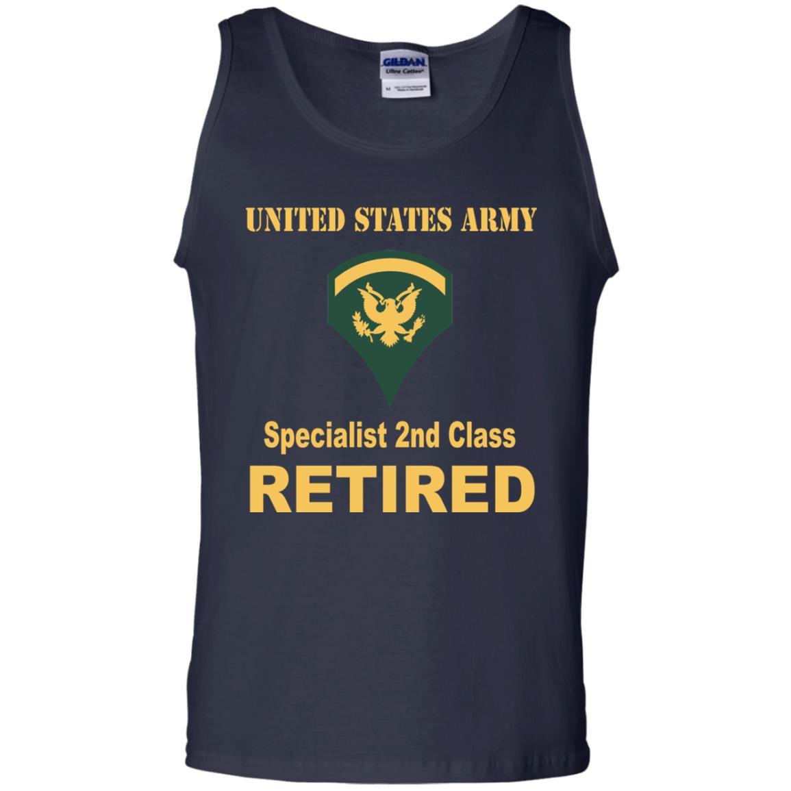 US Army E-5 SPC E5 Specialist Specialist 2nd Class Reired Men T Shirt On Front-TShirt-Army-Veterans Nation