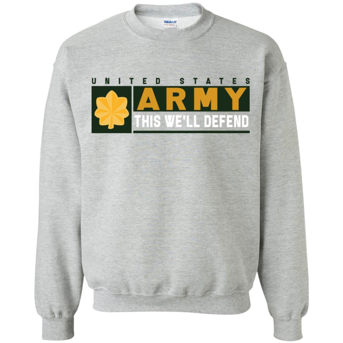 US Army O-4 This We Will Defend Long Sleeve - Pullover Hoodie-TShirt-Army-Veterans Nation