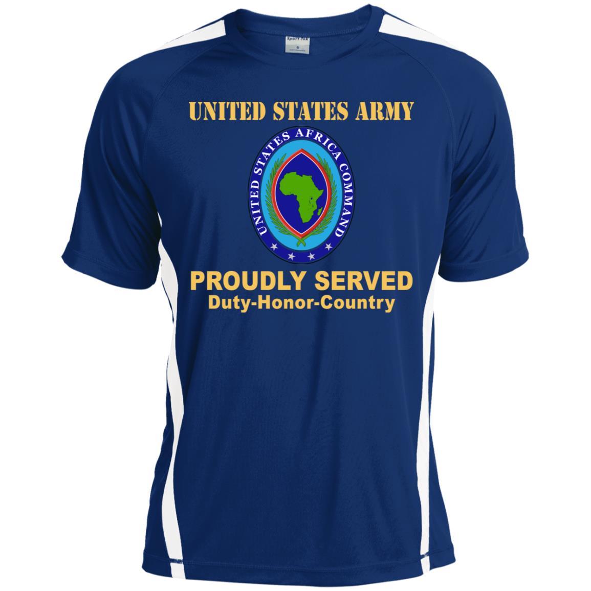 US ARMY AFRICA COMMAND- Proudly Served T-Shirt On Front For Men-TShirt-Army-Veterans Nation