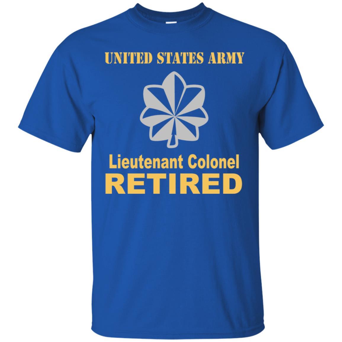 US Army O-5 Lieutenant Colonel O5 LTC Field Officer Retired Men T Shirt On Front-TShirt-Army-Veterans Nation