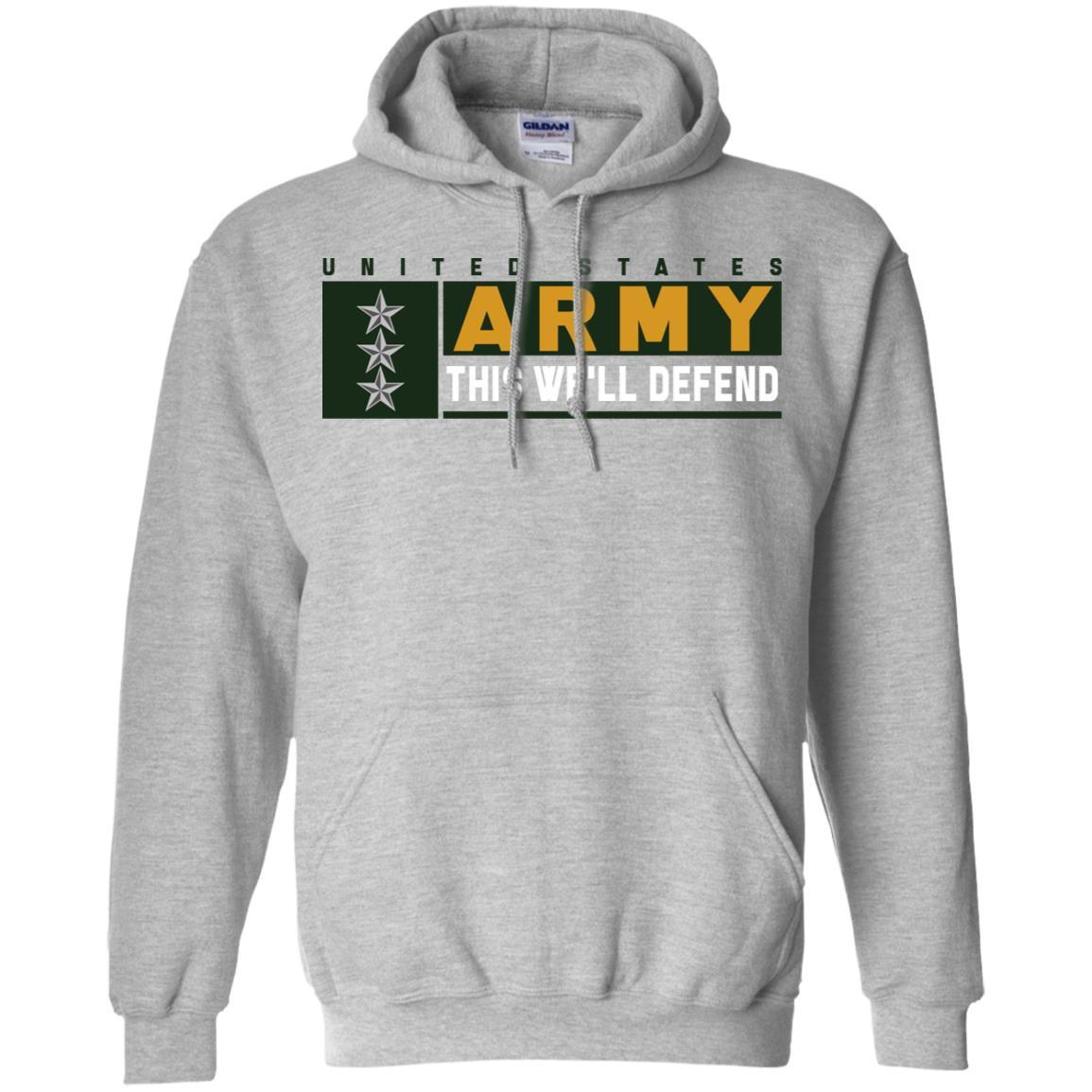 US Army O-9 This We Will Defend Long Sleeve - Pullover Hoodie-TShirt-Army-Veterans Nation