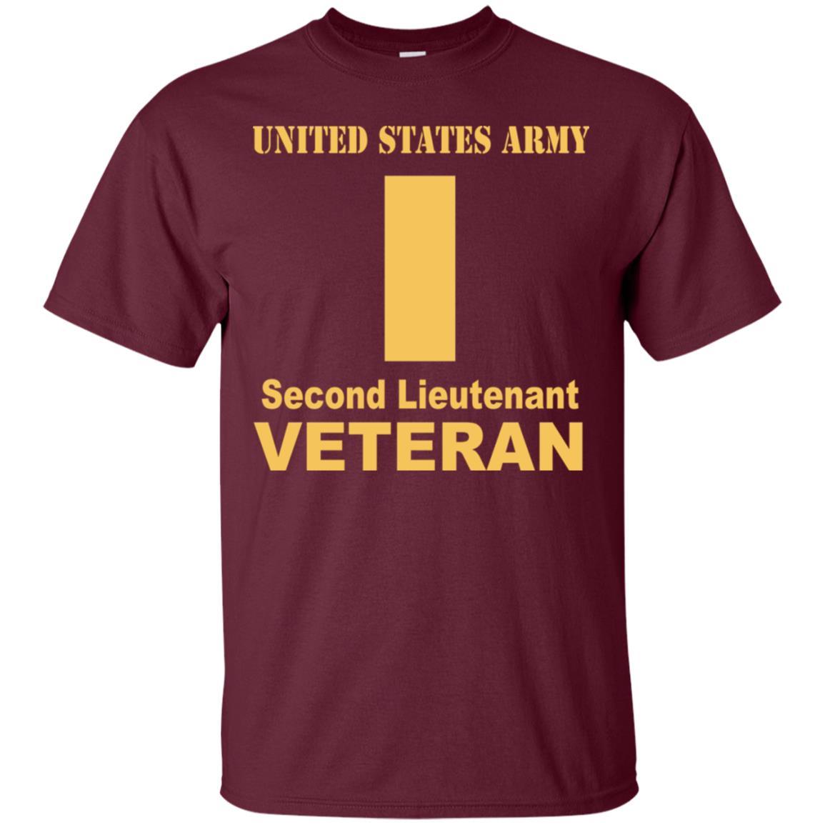 US Army O-1 Second Lieutenant O1 2LT Commissioned Officer Veteran Men T Shirt On Front-TShirt-Army-Veterans Nation