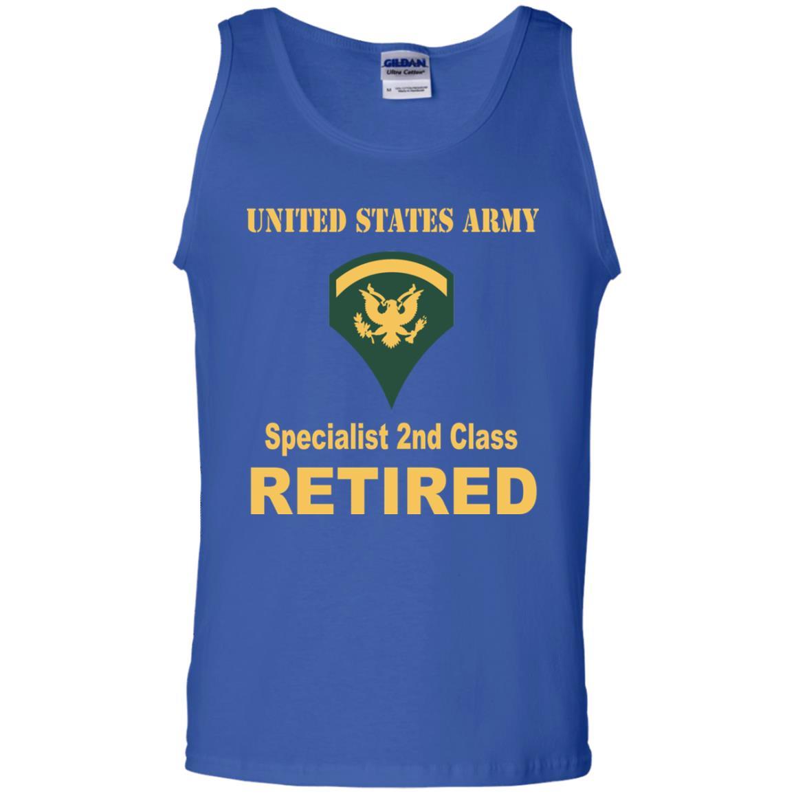 US Army E-5 SPC E5 Specialist Specialist 2nd Class Reired Men T Shirt On Front-TShirt-Army-Veterans Nation