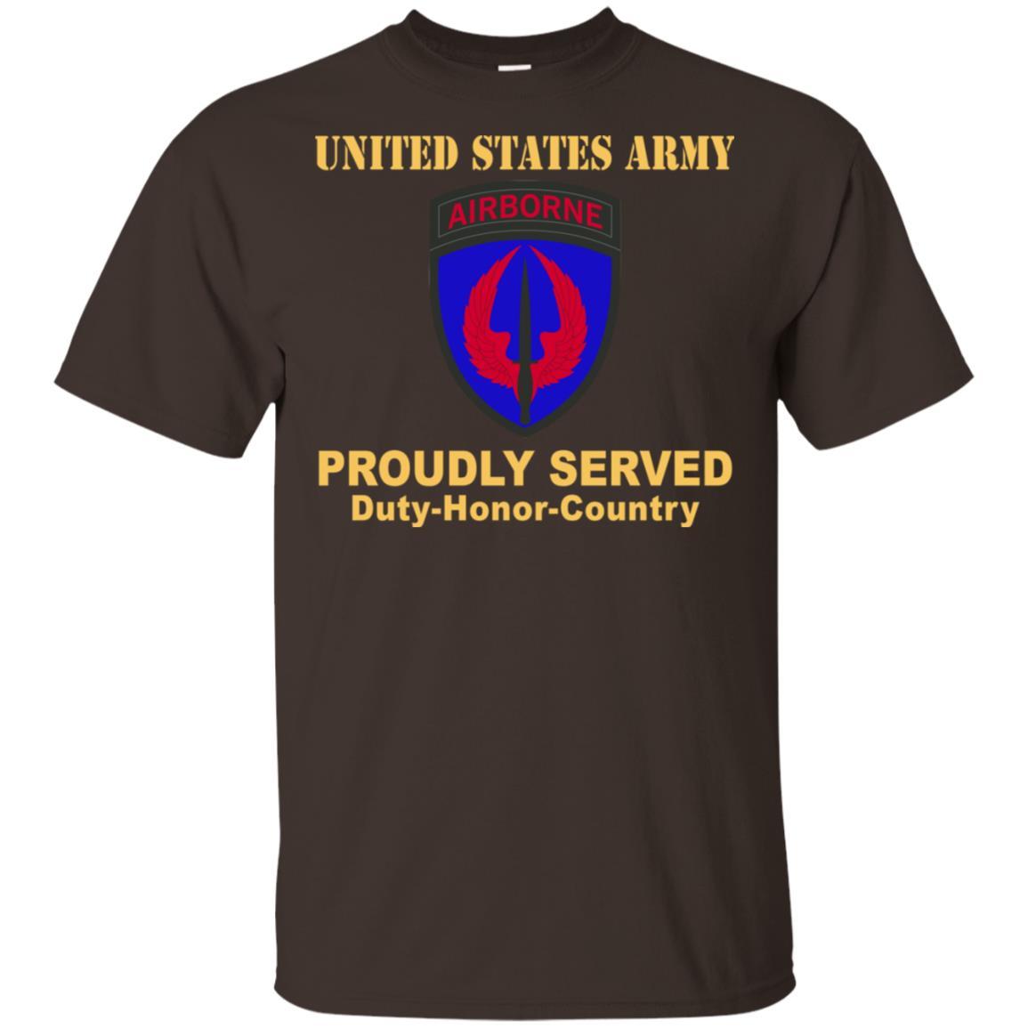 US ARMY SPECIAL OPERATIONS AVIATION COMMAND- Proudly Served T-Shirt On Front For Men-TShirt-Army-Veterans Nation