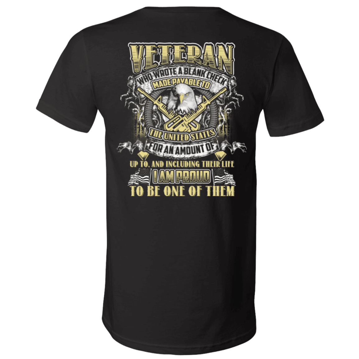 Military T-Shirt "Proud To Be Veteran"-TShirt-General-Veterans Nation