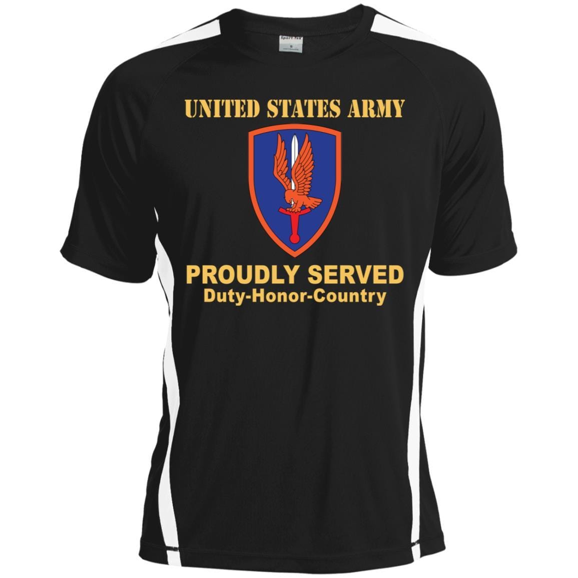 US ARMY 1ST AVIATION BRIGADE- Proudly Served T-Shirt On Front For Men-TShirt-Army-Veterans Nation
