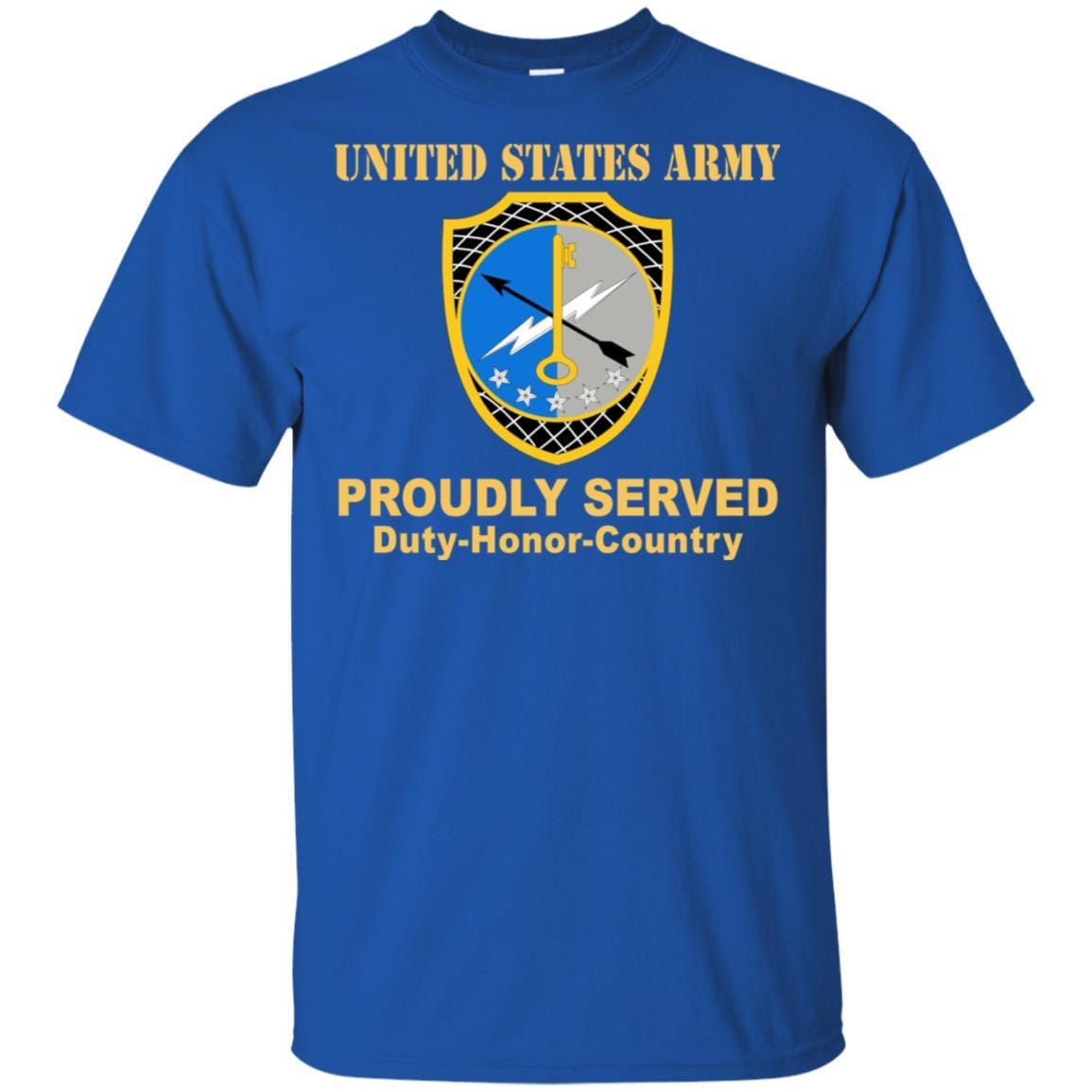 US ARMY 780TH MILITARY INTELLIGENCE BRIGADE- Proudly Served T-Shirt On Front For Men-TShirt-Army-Veterans Nation