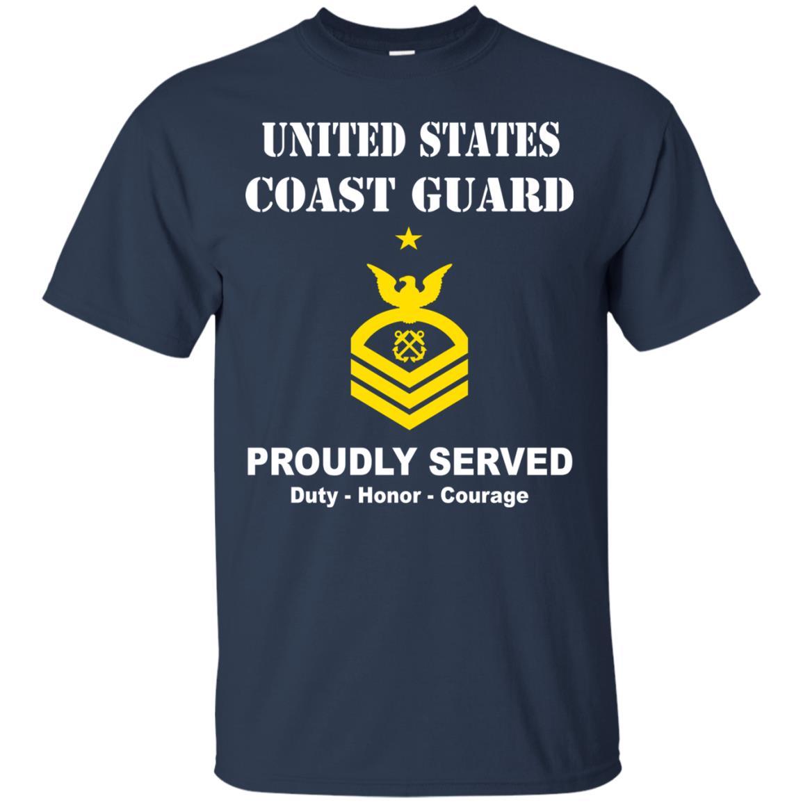 US Coast Guard E-8 Senior Chief Petty Officer E8 SCPO Chief Petty Officer Men Front USCG T Shirt-TShirt-USCG-Veterans Nation