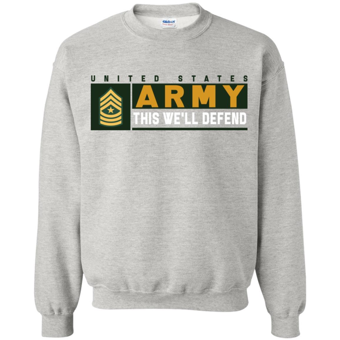 US Army E-9 SGM This We Will Defend Long Sleeve - Pullover Hoodie-TShirt-Army-Veterans Nation