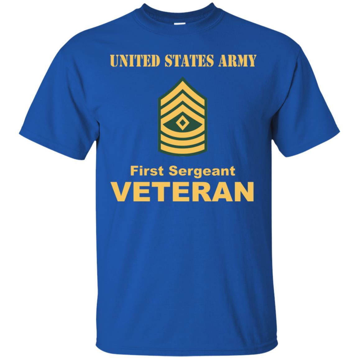US Army E-8 First Sergeant E8 1SG Noncommissioned Officer Veteran Men T Shirt On Front-TShirt-Army-Veterans Nation