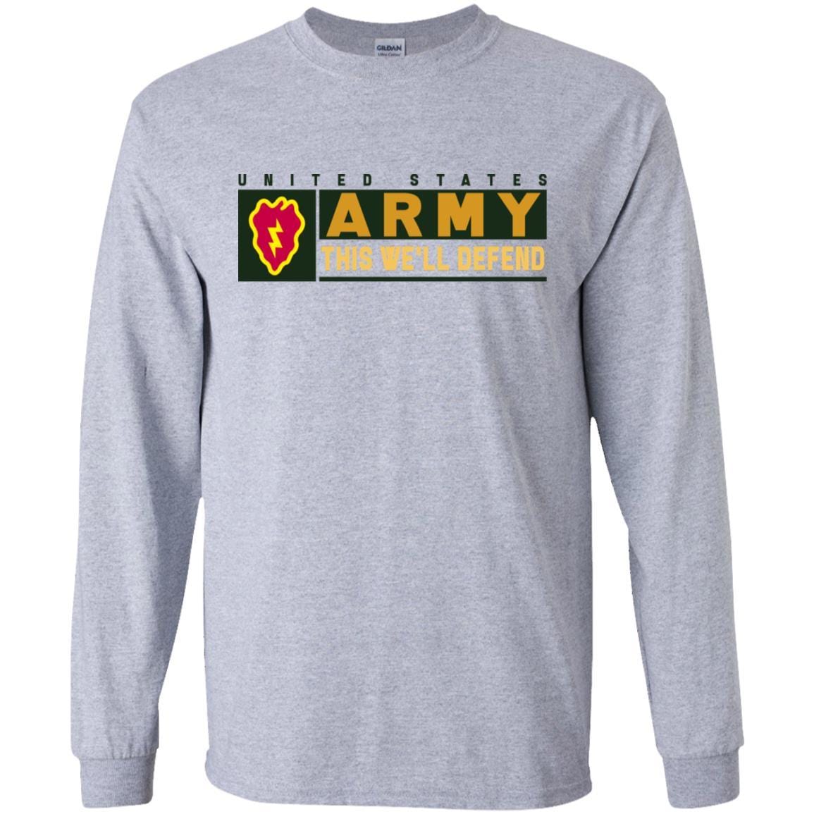 US Army 25th Infantry Division- This We'll Defend T-Shirt On Front For Men-TShirt-Army-Veterans Nation