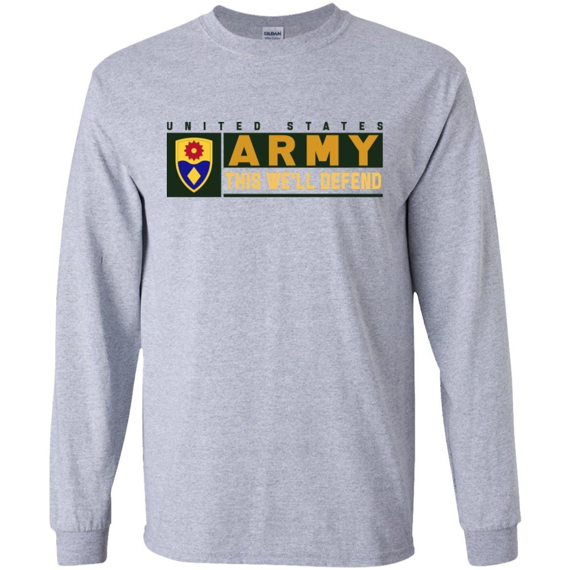 US Army 49TH MILITARY POLICE BRIGADE- This We'll Defend T-Shirt On Front For Men-TShirt-Army-Veterans Nation