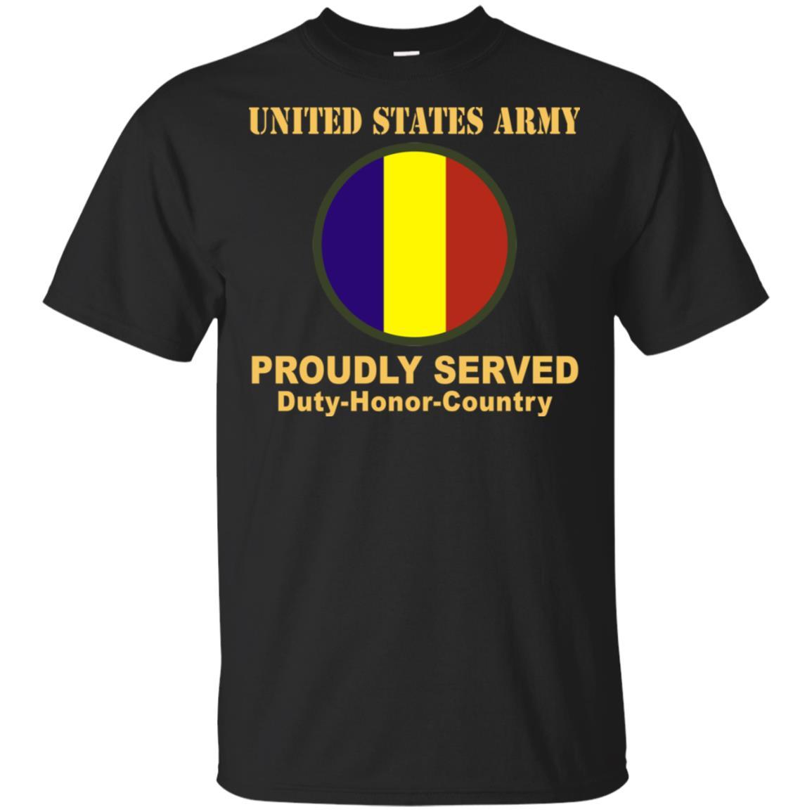 US ARMY TRAINING AND DOCTRINE COMMAND- Proudly Served T-Shirt On Front For Men-TShirt-Army-Veterans Nation
