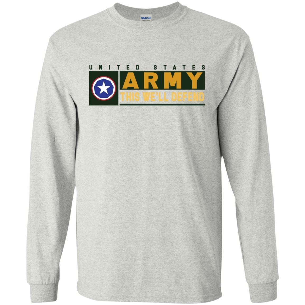 US Army 9TH SUPPORT COMMAND- This We'll Defend T-Shirt On Front For Men-TShirt-Army-Veterans Nation