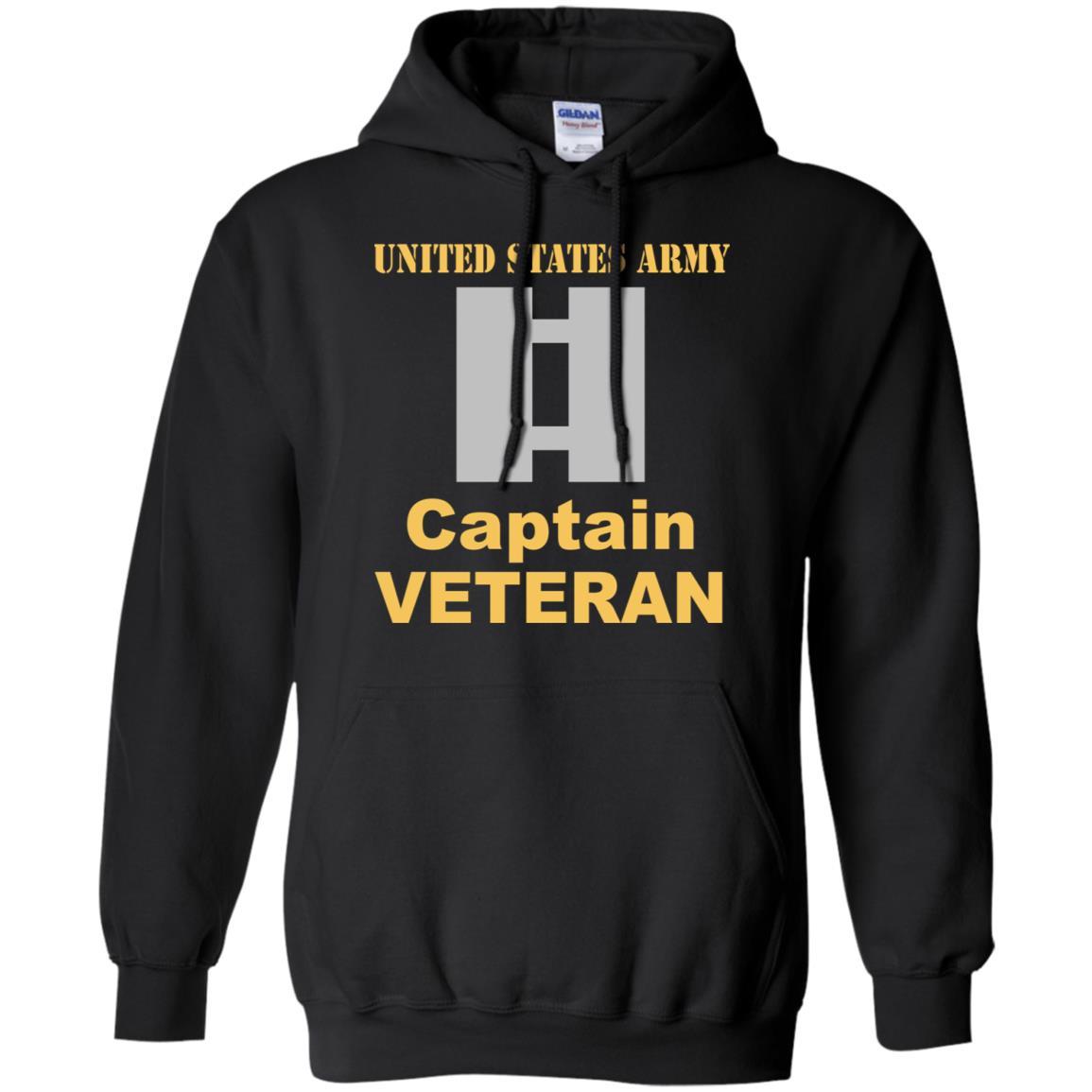 US Army O-3 Captain O3 CPT Commissioned Officer Veteran Men T Shirt On Front-TShirt-Army-Veterans Nation