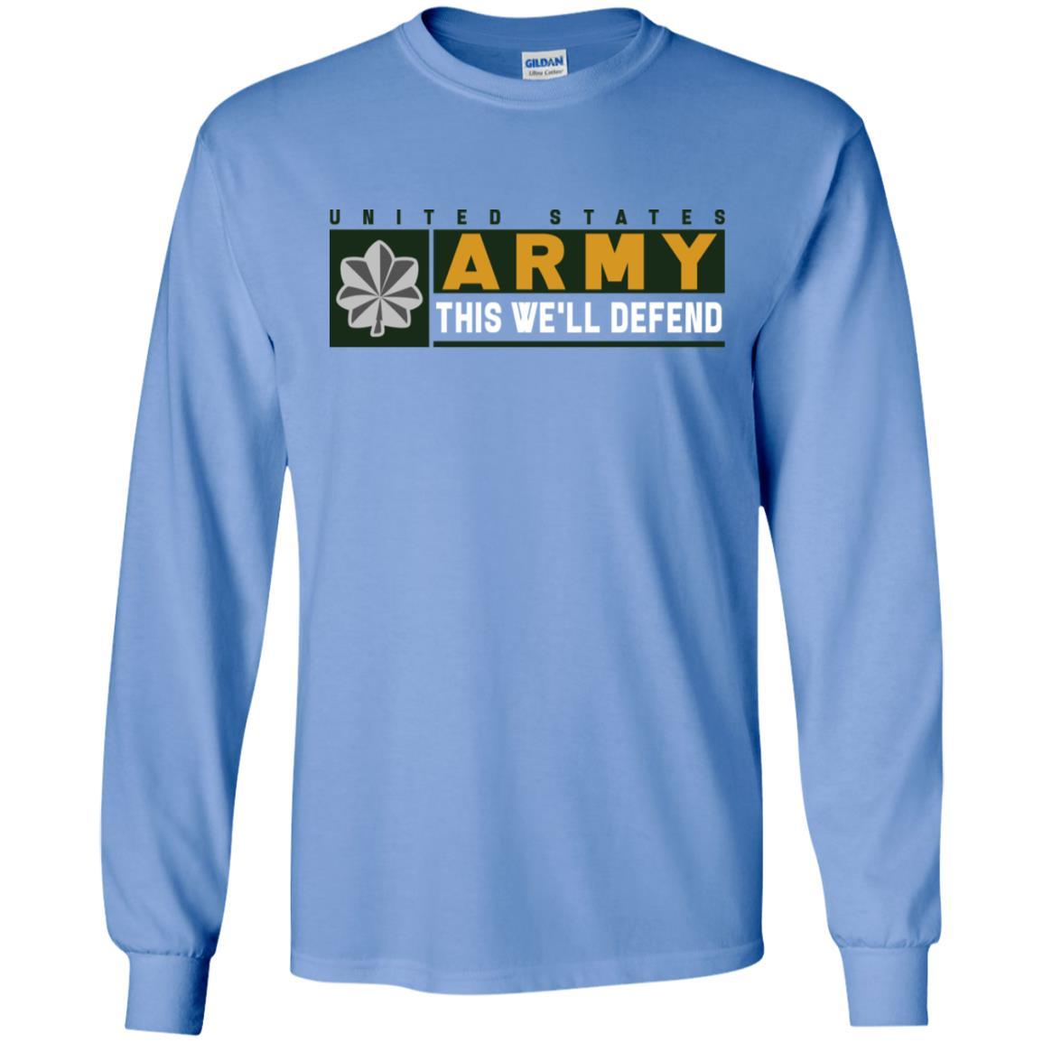 US Army O-5 This We Will Defend Long Sleeve - Pullover Hoodie-TShirt-Army-Veterans Nation