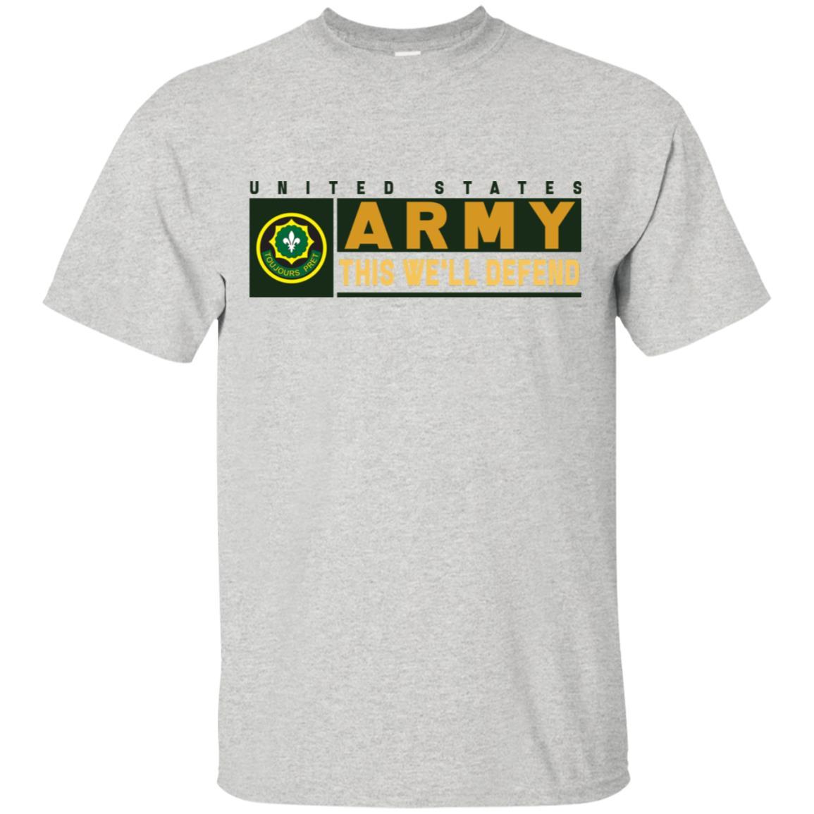 US Army 2ND CAVALRY REGIMENT- This We'll Defend T-Shirt On Front For Men-TShirt-Army-Veterans Nation