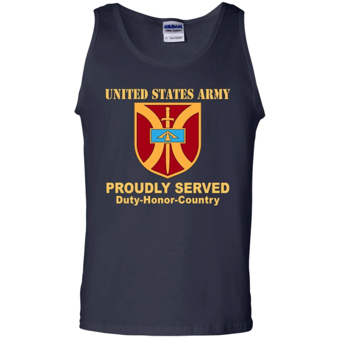 US ARMY 916 SUPPORT BRIGADE- Proudly Served T-Shirt On Front For Men-TShirt-Army-Veterans Nation