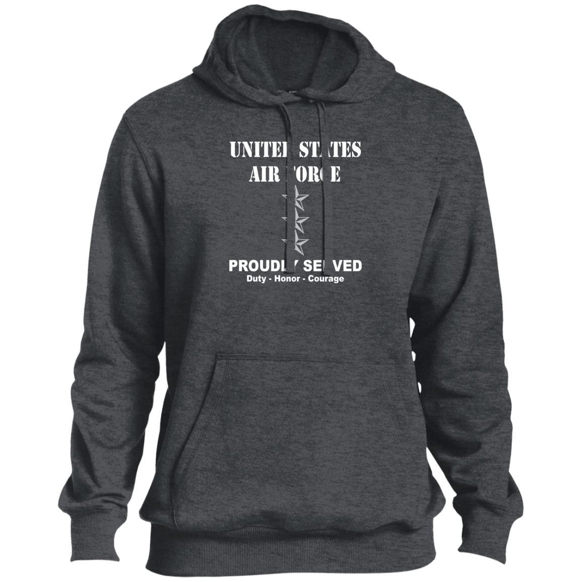 US Air Force O-9 Lieutenant General Lt Ge O9 General Officer Ranks T shirt Sport-Tek Tall Pullover Hoodie - T-Shirt-TShirt-USAF-Veterans Nation