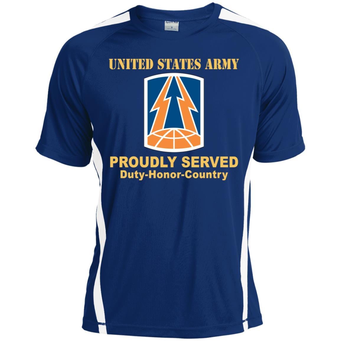 US ARMY 335TH SIGNAL COMMAND- Proudly Served T-Shirt On Front For Men-TShirt-Army-Veterans Nation