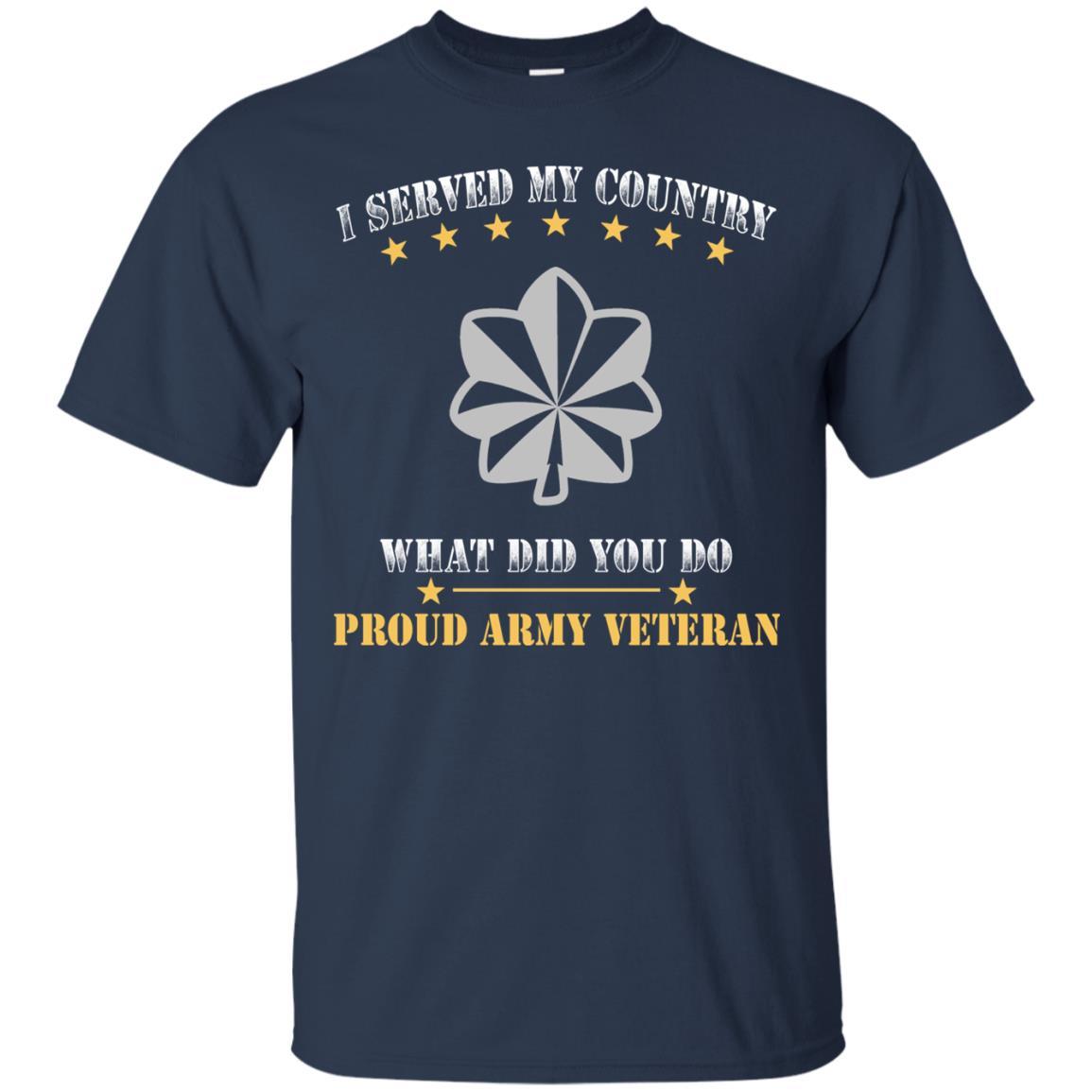 US Army O-5 Lieutenant Colonel O5 LTC Field Officer Ranks Men Front T Shirt - Proud US Army Veteran-TShirt-Army-Veterans Nation
