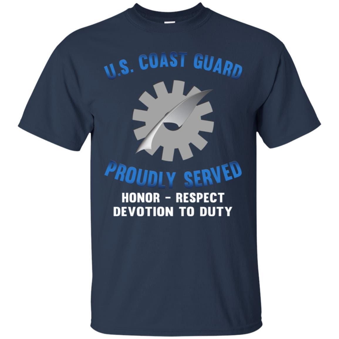 US Coast Guard Data Processing Technician DP Logo Proudly Served T-Shirt For Men On Front-TShirt-USCG-Veterans Nation