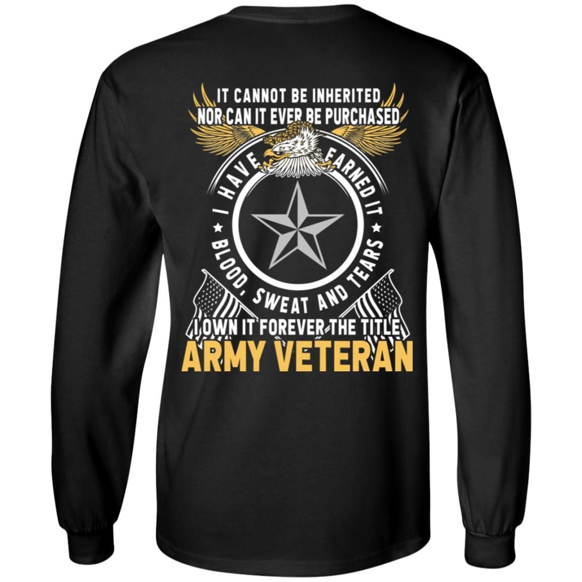 US Army O-7 Brigadier General O7 BG General Officer Ranks T-Shirt For Men On Back-TShirt-Army-Veterans Nation