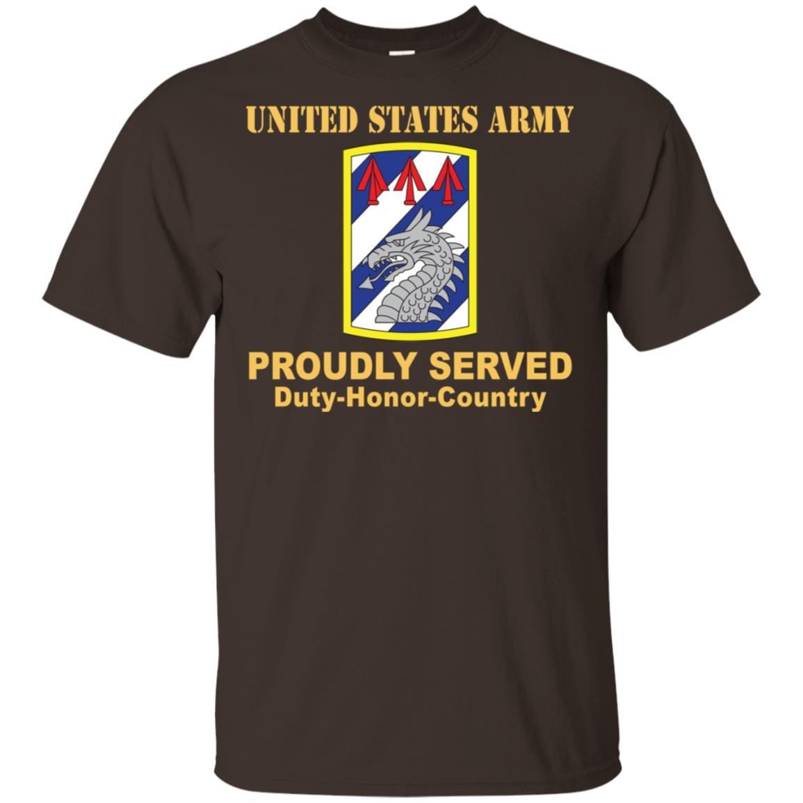 US ARMY 3RD SUSTAINMENT BRIGADE- Proudly Served T-Shirt On Front For Men-TShirt-Army-Veterans Nation